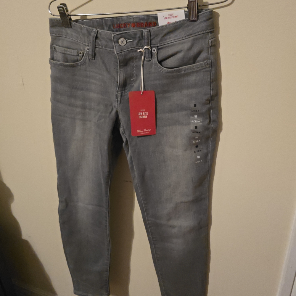 Lucky Brand Lizzie Women's Skinny Jeans in Gray